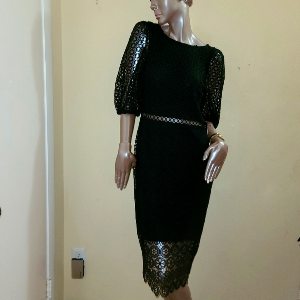 Express Black Size Medium Lace Dress